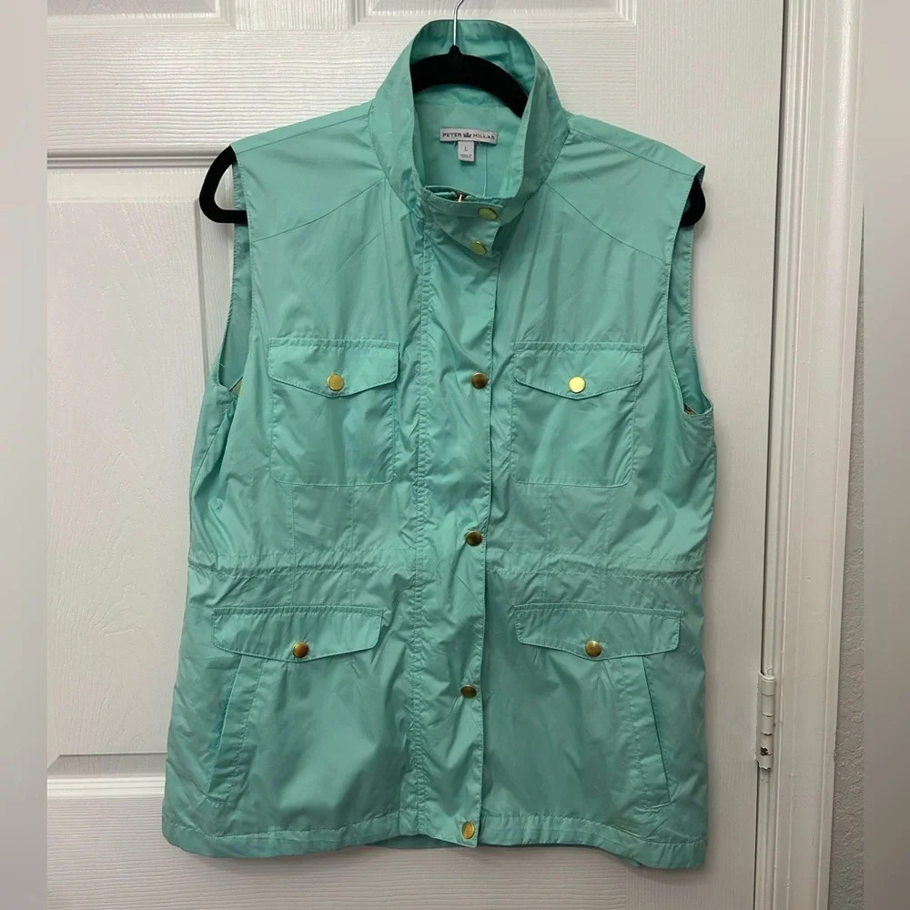 ! Peter Millar Lightweight Golf Vest w. Pink Paisley L